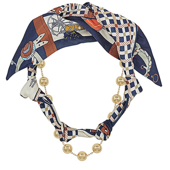 10mm CCB Chain & Scraf Dual Necklace - Picture 4 of 4